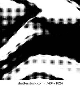 Grunge halftone black and white dots texture background. Spotted vector Abstract Texture