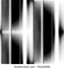 Grunge halftone black and white dots texture background. Spotted vector Abstract Texture