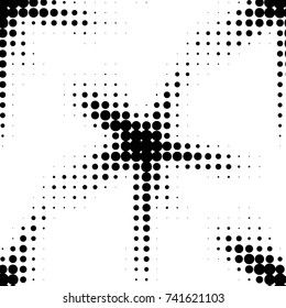 Grunge halftone black and white dots texture background. Spotted vector Abstract Texture
