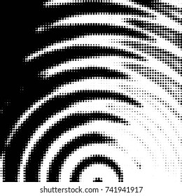 Grunge halftone black and white dots texture background. Spotted vector Abstract Texture