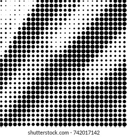Grunge halftone black and white dots texture background. Spotted vector Abstract Texture