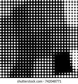 Grunge halftone black and white dots texture background. Spotted vector Abstract Texture