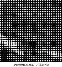 Grunge halftone black and white dots texture background. Spotted vector Abstract Texture