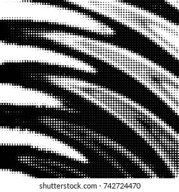 Grunge halftone black and white dots texture background. Spotted vector Abstract Texture