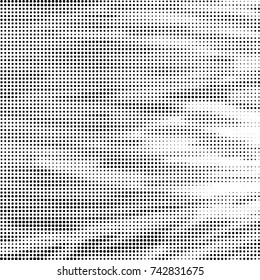 Grunge halftone black and white dots texture background. Spotted vector Abstract Texture