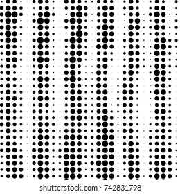 Grunge halftone black and white dots texture background. Spotted vector Abstract Texture