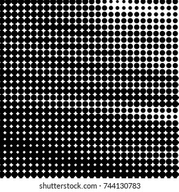 Grunge halftone black and white dots texture background. Spotted vector Abstract Texture