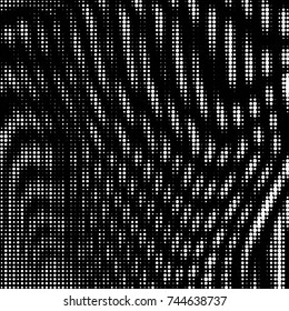 Grunge halftone black and white dots texture background. Spotted vector Abstract Texture