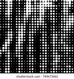 Grunge halftone black and white dots texture background. Spotted vector Abstract Texture