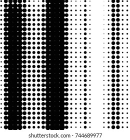 Grunge halftone black and white dots texture background. Spotted vector Abstract Texture