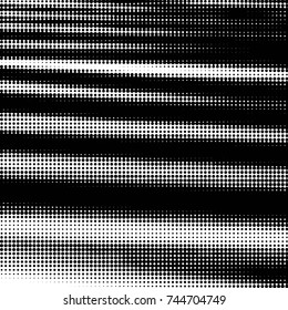 Grunge halftone black and white dots texture background. Spotted vector Abstract Texture