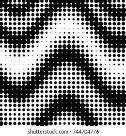 Grunge halftone black and white dots texture background. Spotted vector Abstract Texture