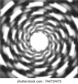 Grunge halftone black and white dots texture background. Spotted vector Abstract Texture