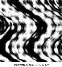 Grunge halftone black and white dots texture background. Spotted vector Abstract Texture