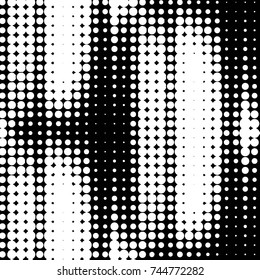 Grunge halftone black and white dots texture background. Spotted vector Abstract Texture