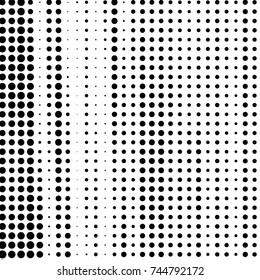Grunge halftone black and white dots texture background. Spotted vector Abstract Texture