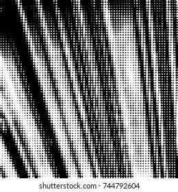 Grunge halftone black and white dots texture background. Spotted vector Abstract Texture