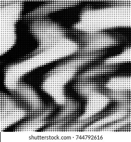 Grunge halftone black and white dots texture background. Spotted vector Abstract Texture