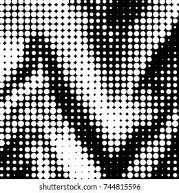 Grunge halftone black and white dots texture background. Spotted vector Abstract Texture