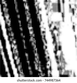 Grunge halftone black and white dots texture background. Spotted vector Abstract Texture