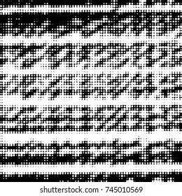 Grunge halftone black and white dots texture background. Spotted vector Abstract Texture
