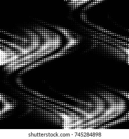 Grunge halftone black and white dots texture background. Spotted vector Abstract Texture
