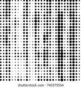 Grunge halftone black and white dots texture background. Spotted vector Abstract Texture