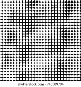 Grunge halftone black and white dots texture background. Spotted vector Abstract Texture