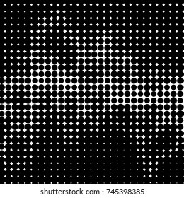 Grunge halftone black and white dots texture background. Spotted vector Abstract Texture