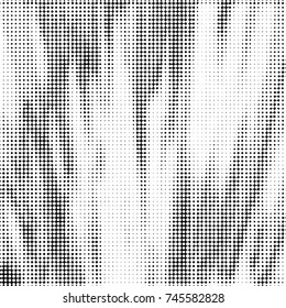 Grunge halftone black and white dots texture background. Spotted vector Abstract Texture