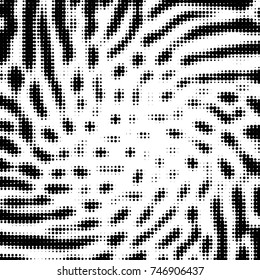 Grunge halftone black and white dots texture background. Spotted vector Abstract Texture