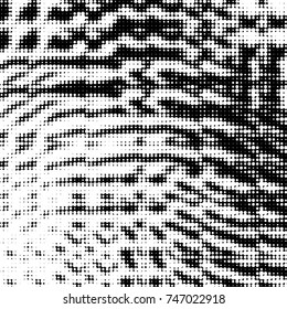 Grunge halftone black and white dots texture background. Spotted vector Abstract Texture