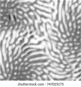 Grunge halftone black and white dots texture background. Spotted vector Abstract Texture