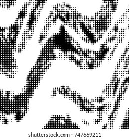 Grunge halftone black and white dots texture background. Spotted vector Abstract Texture