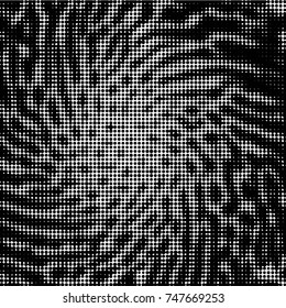 Grunge halftone black and white dots texture background. Spotted vector Abstract Texture