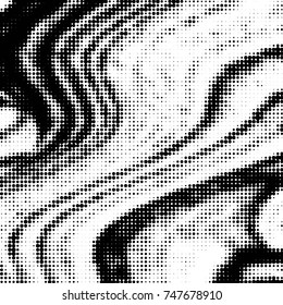 Grunge halftone black and white dots texture background. Spotted vector Abstract Texture