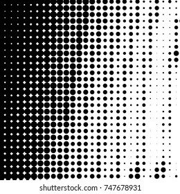 Grunge halftone black and white dots texture background. Spotted vector Abstract Texture