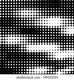 Grunge halftone black and white dots texture background. Spotted vector Abstract Texture