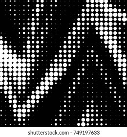 Grunge halftone black and white dots texture background. Spotted vector Abstract Texture