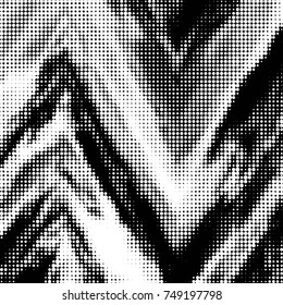 Grunge halftone black and white dots texture background. Spotted vector Abstract Texture