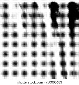 Grunge halftone black and white dots texture background. Spotted vector Abstract Texture