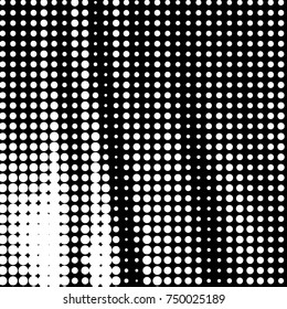 Grunge halftone black and white dots texture background. Spotted vector Abstract Texture