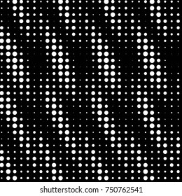 Grunge halftone black and white dots texture background. Spotted vector Abstract Texture
