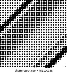 Grunge halftone black and white dots texture background. Spotted vector Abstract Texture