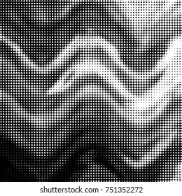 Grunge halftone black and white dots texture background. Spotted vector Abstract Texture