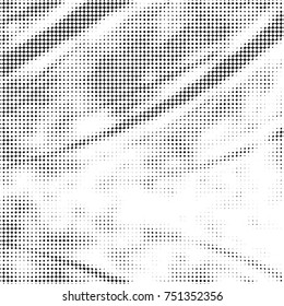 Grunge halftone black and white dots texture background. Spotted vector Abstract Texture