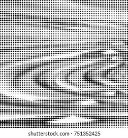 Grunge halftone black and white dots texture background. Spotted vector Abstract Texture