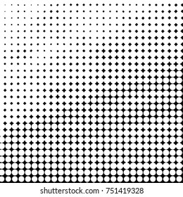 Grunge halftone black and white dots texture background. Spotted vector Abstract Texture