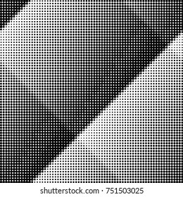 Grunge halftone black and white dots texture background. Spotted vector Abstract Texture