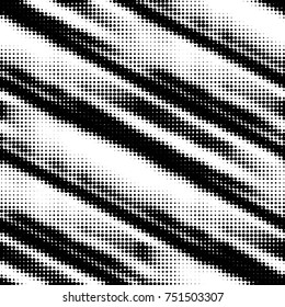 Grunge halftone black and white dots texture background. Spotted vector Abstract Texture
